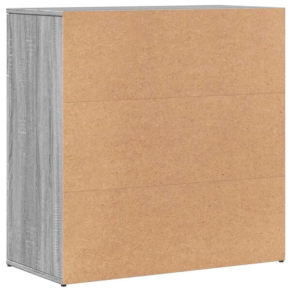 Komoda 2 kom boja hrasta sonome 79x38x80 cm konstruiranog drva - Sivi hrast sonoma 1 Sivi hrast sonoma