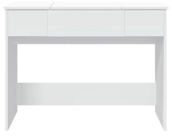 Toaletni stolić s ogledalom bijeli 100x45x76 cm - Bijela 1 Bijela