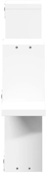 Zidna polica bijela 104 5 x 10 x 43 cm od konstruiranog drva - Bijela 1 1 Bijela