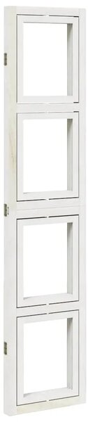 Paravan - Sobna pregrada s 3 panela bijela od masivnog drva paulovnije - 40 x 180 cm 1 3 40 x 180 cm