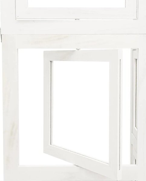 Paravan - Sobna pregrada s 3 panela bijela od masivnog drva paulovnije - 40 x 180 cm 1 3 40 x 180 cm