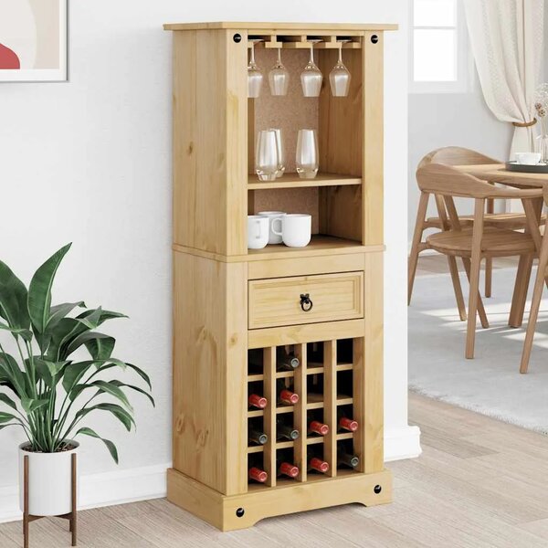 Stalak za vino Corona 56x35x134 5 cm od masivne borovine