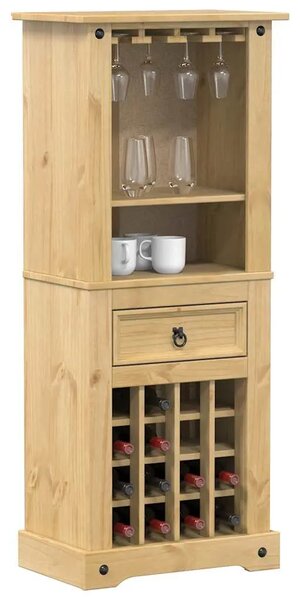 Stalak za vino Corona 56x35x134 5 cm od masivne borovine