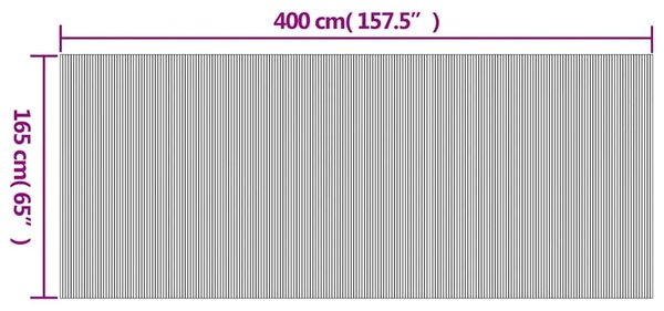 Paravan - Sobna pregrada smeđa širina 400 cm visina 165 cm od bambusa - Smeđa 400 cm 1 1