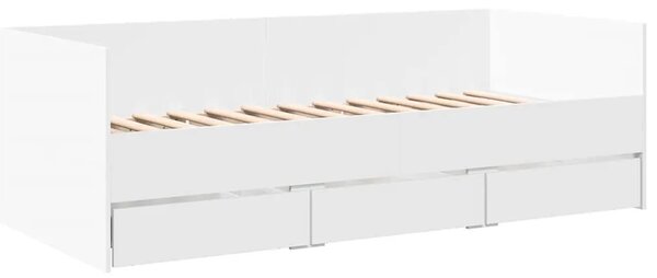 Dnevni krevet s ladicama bez madraca bijeli 90x200 cm - Bijela 90 x 200 cm Bijela 90 x 200 cm