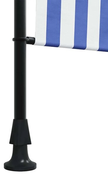 Vanjska roleta plavo-bijela 150 x 270 cm od tkanine i čelika - Plava i bijela 150 x 270 cm 1 Podesiva visina (225 – 275 cm)