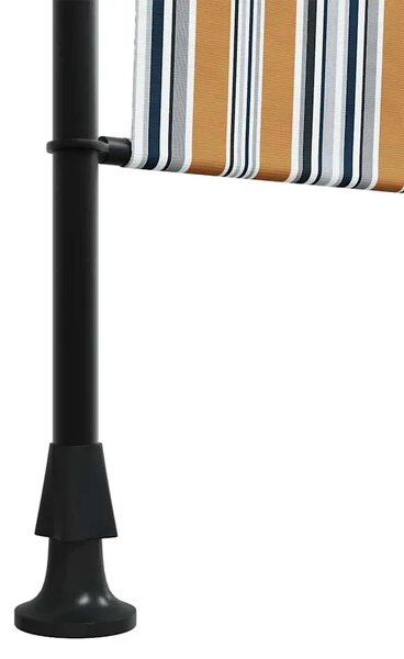 Vanjska roleta žuto-bijela 120 x 270 cm od tkanine i čelika - Žuta i bijela 120 x 270 cm 1 Podesiva visina (225 – 275 cm)