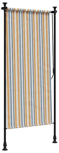 Vanjska roleta žuto-bijela 120 x 270 cm od tkanine i čelika - Žuta i bijela 120 x 270 cm 1 Podesiva visina (225 – 275 cm)
