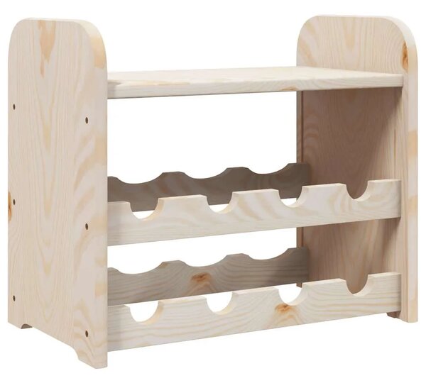 Stalak za vino s gornjom pločom 43x25x37 cm od masivne borovine - 1 1 8 8