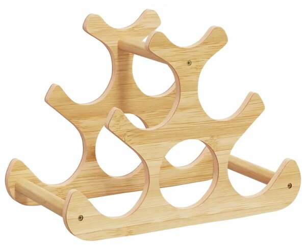 Stalak za vino za 6 boca 35 x 18 x 25 5 cm od bambusa