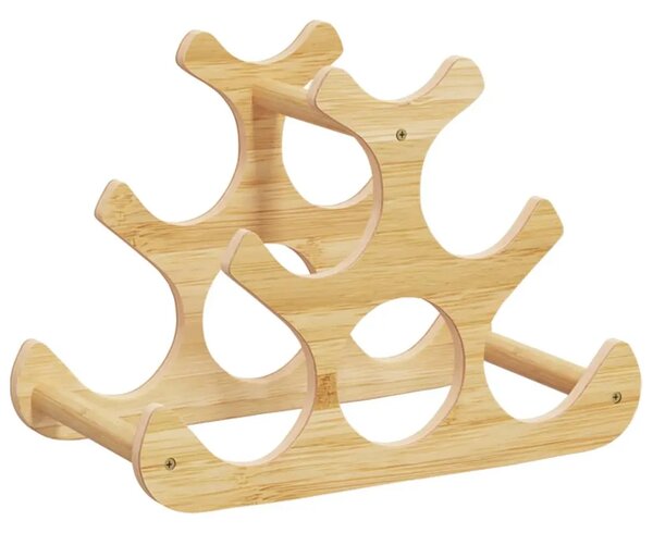 Stalak za vino za 6 boca 35 x 18 x 25 5 cm od bambusa