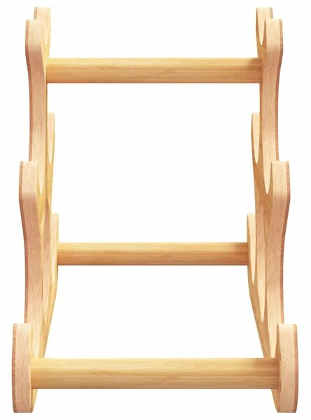 Stalak za vino za 6 boca 35 x 18 x 25 5 cm od bambusa