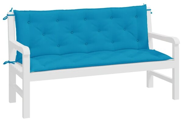 Jastuci za vrtnu klupu 2 kom svjetloplava od tkanine Oxford - Svijetlo plava 150 x 50 x 7 cm 2 Svijetlo plava