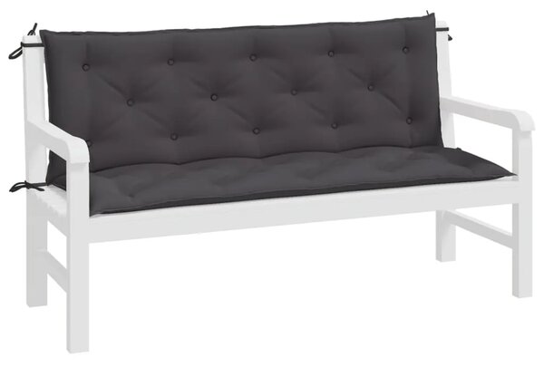 Jastuci za vrtnu klupu 2 kom antracit tkanine Oxford - Antracit 150 x 50 x 7 cm 2 Antracit
