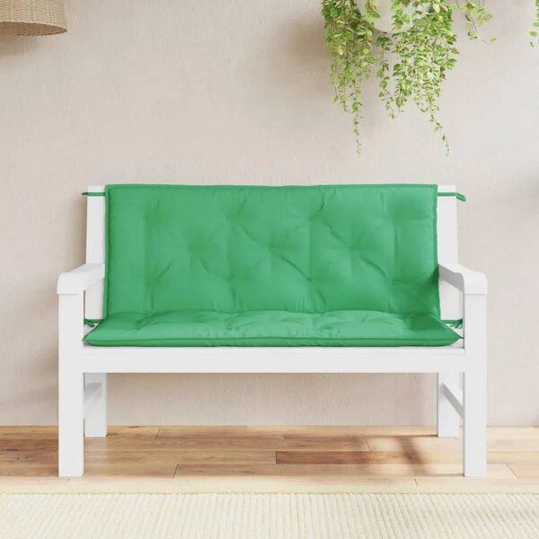 Jastuci za vrtnu klupu 2 kom zelena tkanine Oxford - Zelena 120 x 50 x 7 cm 2 Zelena