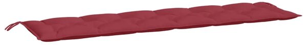 Jastuci za vrtnu klupu 2 kom Crvena vina tkanine Oxford - boja crnog vina 200 x 50 x 7 cm 2 Boja crnog vina