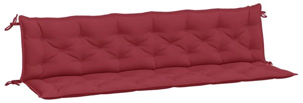 Jastuci za vrtnu klupu 2 kom Crvena vina tkanine Oxford - boja crnog vina 200 x 50 x 7 cm 2 Boja crnog vina