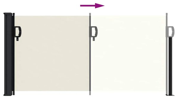 Bočna tenda na uvlačenje krem 100 x 300 cm - Krema 100 x 300 cm 1 Krema
