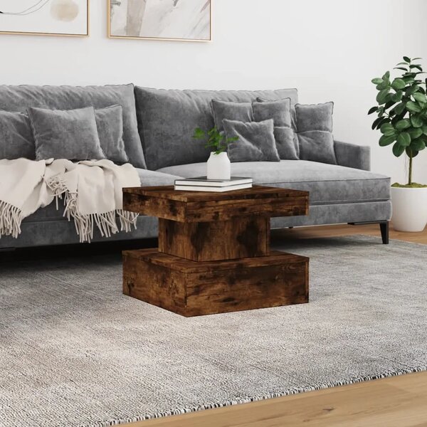 Ormarić za uzglavlje LED boja dimljenog hrasta 50x50x40 cm - Dimljeni hrast 1 50 cm Dimljeni hrast