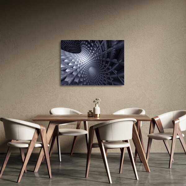 Staklena slika - 3D apstrakcija (70x50 cm)