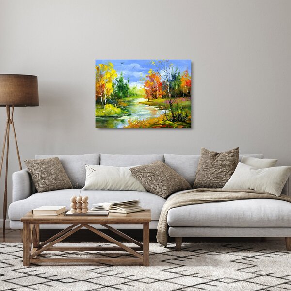 Staklena slika - Pejzažna slika (70x50 cm)