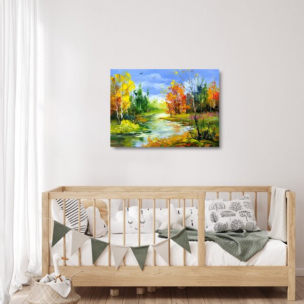 Staklena slika - Pejzažna slika (70x50 cm)