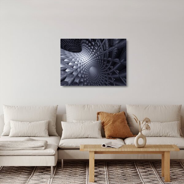 Staklena slika - 3D apstrakcija (70x50 cm)