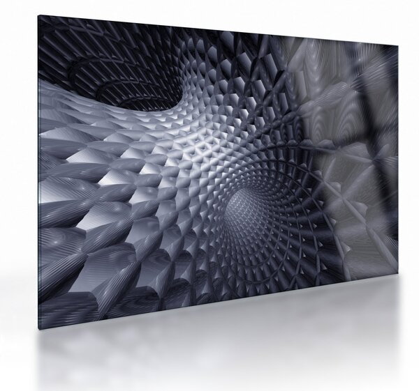 Staklena slika - 3D apstrakcija (70x50 cm)