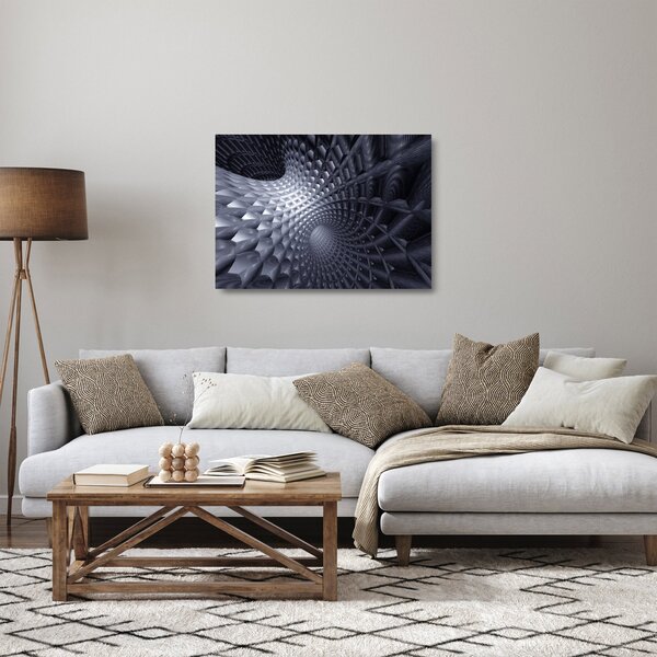 Staklena slika - 3D apstrakcija (70x50 cm)
