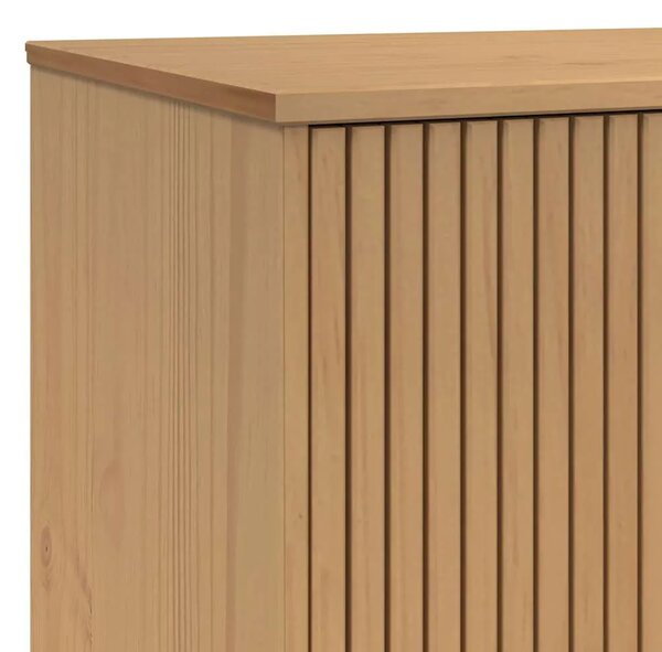 TV ormarić OLDEN smeđi 114 x 43 x 57 cm od masivne borovine - Smeđa 1 Smeđa