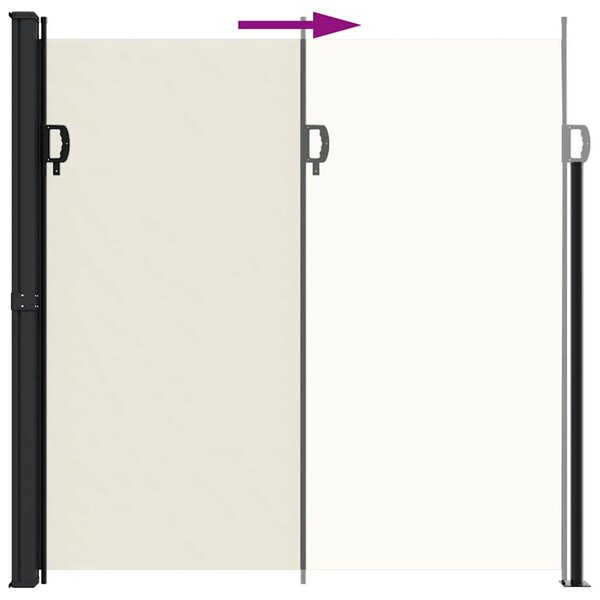 Bočna tenda na uvlačenje krem 200 x 600 cm - Krema 200 x 600 cm 1 Krema