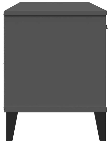 Klupa za cipele VIKEN antracit siva 106 x 35 x 45 cm drvena - antracit siva 1 1 1