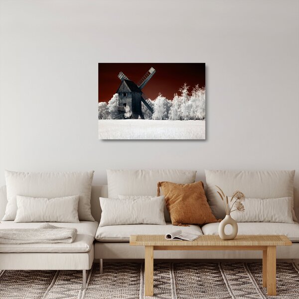 Staklena slika mlina (70x50 cm)