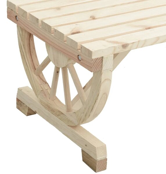 Vrtni stol 115 x 55 x 65 cm od masivne jelovine - Smeđa 1 Smeđa