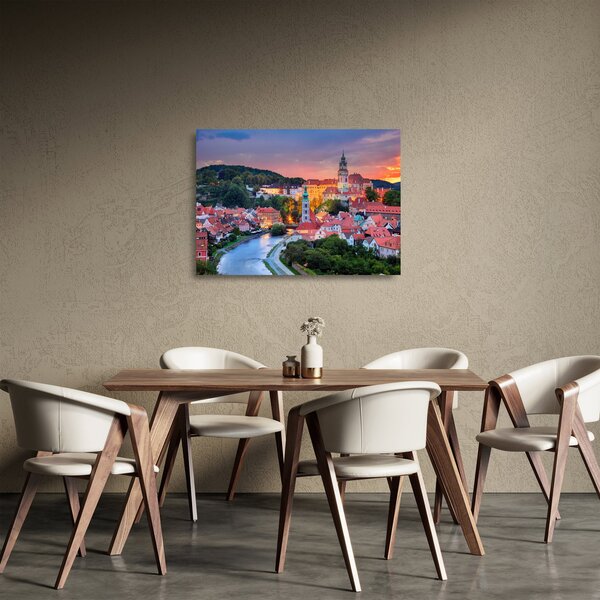 Staklena slika - Český Krumlov (70x50 cm)