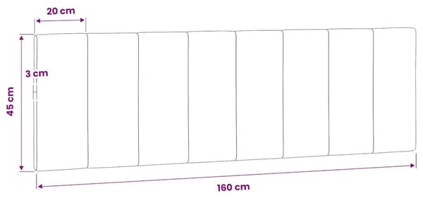 Jastuk za uzglavlje Hanko tamnozeleni 160 cm baršunasti - Tamnozelena 160 cm 1 Tamnozelena