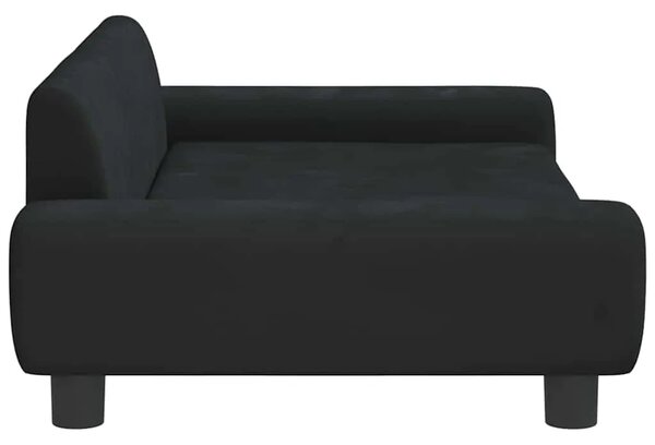 Krevet za pse crni 100 x 54 x 33 cm baršunasti - Crna 100 x 54 x 33 cm Crna 100 x 54 x 33 cm