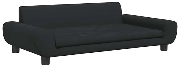 Krevet za pse crni 100 x 54 x 33 cm baršunasti - Crna 100 x 54 x 33 cm Crna 100 x 54 x 33 cm