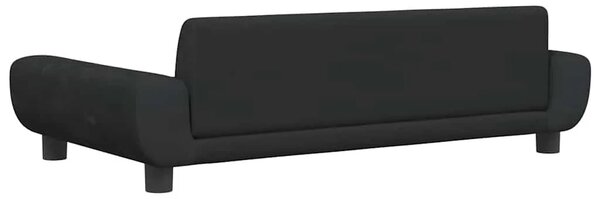 Krevet za pse crni 100 x 54 x 33 cm baršunasti - Crna 100 x 54 x 33 cm Crna 100 x 54 x 33 cm