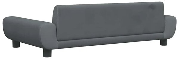 Krevet za pse tamnosivi 100 x 54 x 33 cm baršunasti - Tamno siva 100 x 54 x 33 cm Tamno siva 100 x 54 x 33 cm