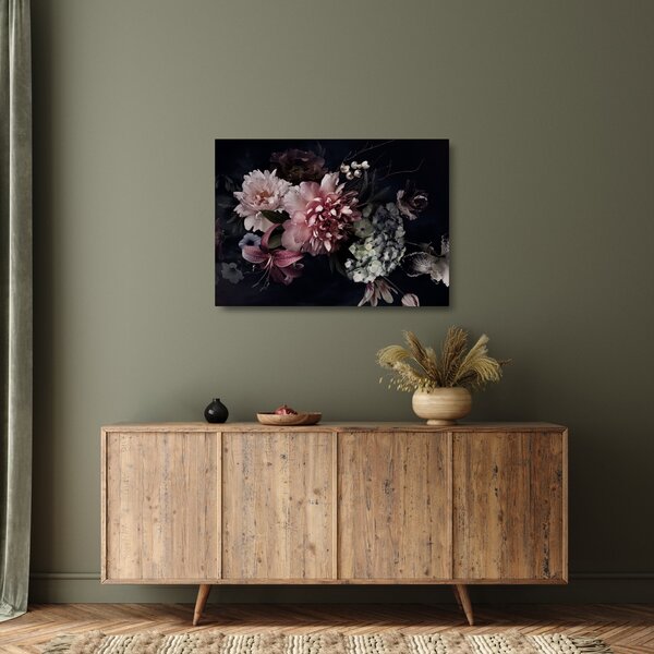 Staklena slika buketa (70x50 cm)