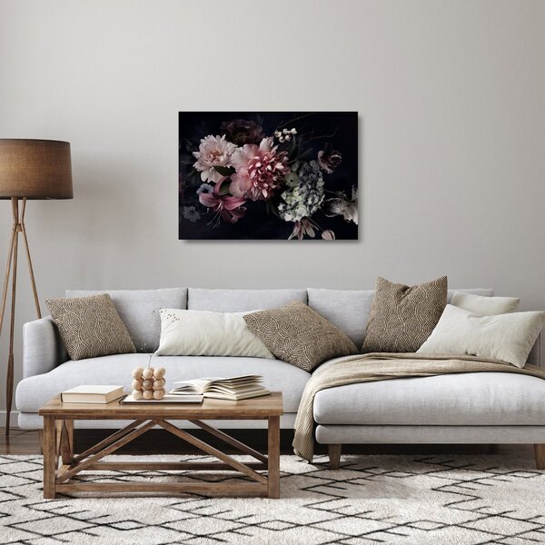 Staklena slika buketa (70x50 cm)