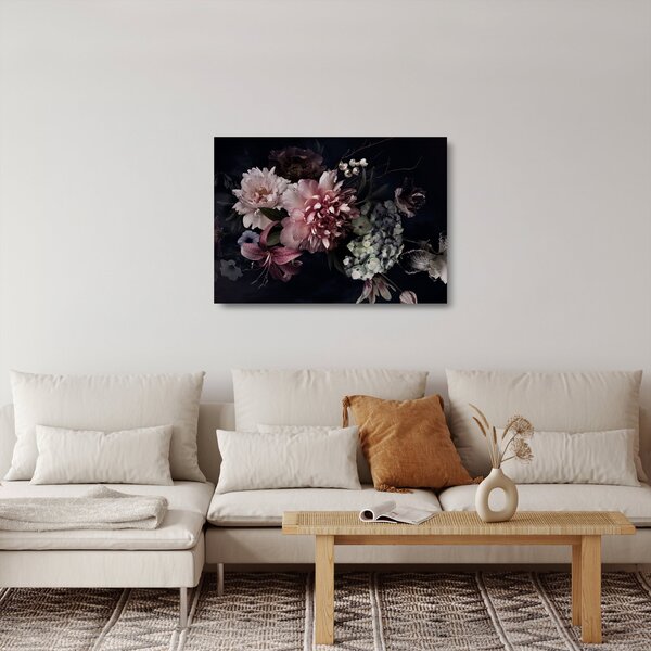 Staklena slika buketa (70x50 cm)