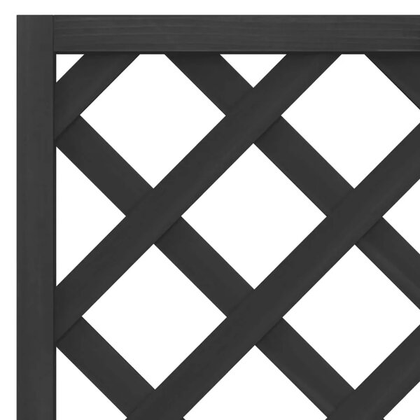 Sadilica s rešetkom crna 40x30x135 cm od masivne jelovine - Crna 40 x 30 x 135 cm 1 Crna