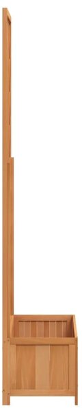 Sadilica s rešetkom smeđa 90x35x180 cm od masivne jelovine - Smeđa 90 x 35 x 180 cm 1 Smeđa