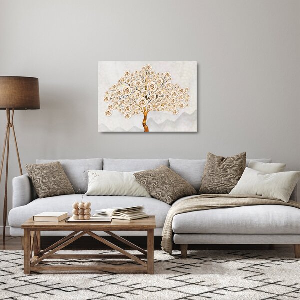 Staklena slika cvijetnog stabla (70x50 cm)