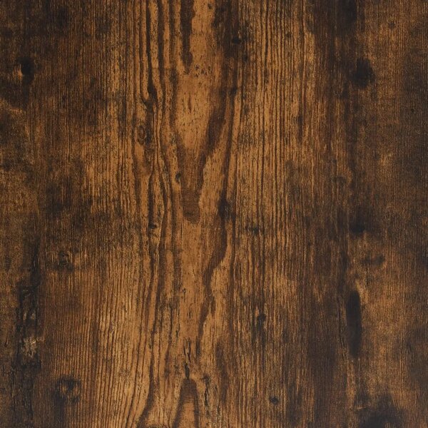 Visoka komoda dimljeni hrast 34 5x34x180cm konstruiranog drva - Dimljeni hrast 1 1 staklena vrata Dimljeni hrast