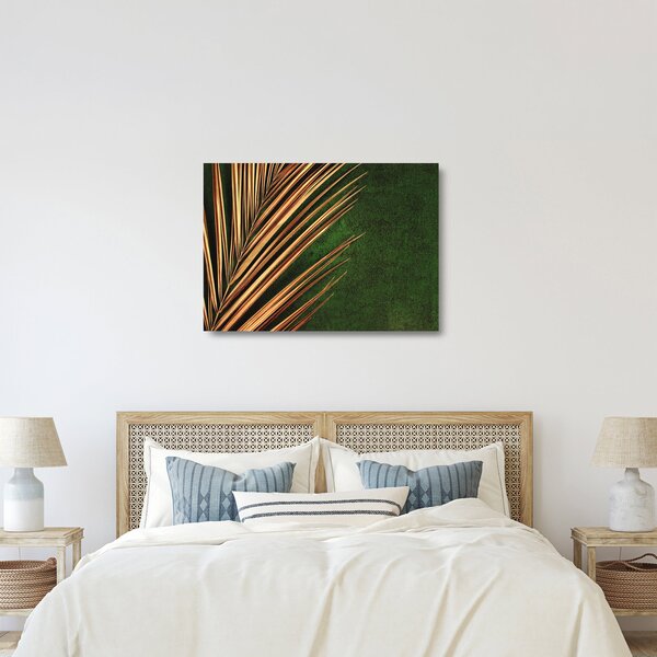 Staklena slika s lišćem (70x50 cm)
