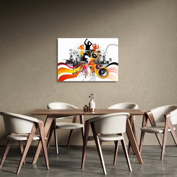 Staklena slika - Glazba (70x50 cm)