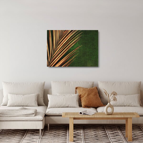 Staklena slika s lišćem (70x50 cm)